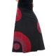 Jupe longue psychedelic nepali dream noir rouge hiver