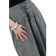 Pantalon ethnic chic aladin zen ceinture corset gris chine Divyna