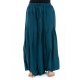 Saroual ethnique fourche extra basse façon jupe petrol blue Dhangadi