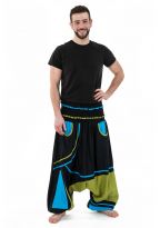 Sarouel elastique grande taille mixte noir bleu vert Neonew