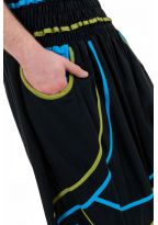 Sarouel elastique grande taille mixte noir bleu vert Neonew