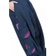 Sarouel baggy femme urban ethnic blue jean denim et violet Sikha