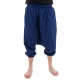 Sarouel pantacourt basique ethnique mixte bleu navy Tipur