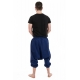 Sarouel pantacourt basique ethnique mixte bleu navy Tipur