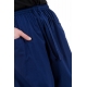 Sarouel pantacourt basique ethnique mixte bleu navy Tipur