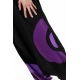 Combinaison sarouel femme coton doux noir violet mauve Halo
