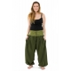 Pantalon sarouel grande taille mixte army green Pakho