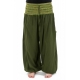 Pantalon sarouel grande taille mixte army green Pakho