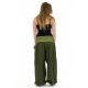 Pantalon sarouel grande taille mixte army green Pakho