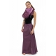 Jupe longue ethnique boutons coton roses pastels Sakura
