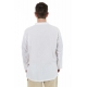 Chemise ethnic asia col mao boutons coton blanc milk Dudha dos