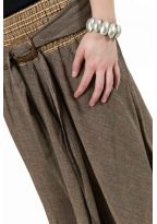 Jupe ethnique longue ceinture elastique et boucle coco Narivala