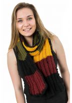 Echarpe pure laine douce multicolore