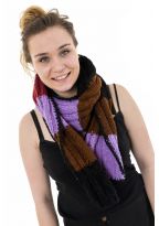 Echarpe pure laine douce multicolore