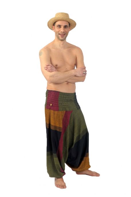 Sarouel homme femme élastique teufer Mahabharat 