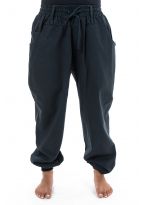 Pantalon jogging ethnique femme homme noir Sindalah full size