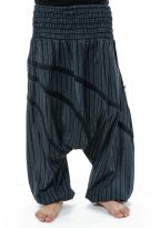 Sarouel large elastique grande taille homme Stripes full size