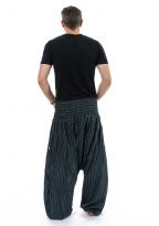 Sarouel large elastique grande taille homme Stripes dos