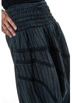 Sarouel large elastique grande taille homme Stripes zoom