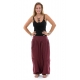 Pantalon sarouel baggy ethnic chic bordeaux Kalaah face