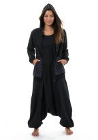 Veste sweat capuche print pockets Kasmiri face