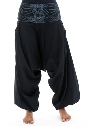 Sarouel ethnique femme classic chic Paon full size