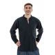 Chemise surpiqure 1 bouton homme