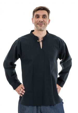 Chemise surpiqure 1 bouton homme