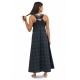 Robe longue originale ethnic print Nylah dos