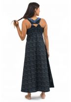 Robe longue originale ethnic print Nylah dos