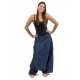 Sarouel femme jean denim fourche basse Lehni face