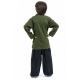 Chemise ethnique tibetaine enfant kaki dos