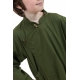 Chemise ethnique tibetaine enfant kaki zoom
