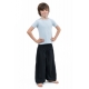 Pantalon sarouel enfant noir Kidika face fa