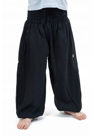 Pantalon sarouel enfant noir Kidika full size zoom