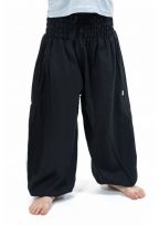 Pantalon sarouel enfant noir Kidika full size zoom