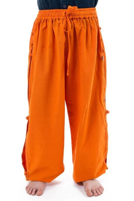 Pantalon japonais enfant modulable orange full size zoom
