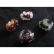 BA12 Bague "Grenat" en pierres semi-precieuses