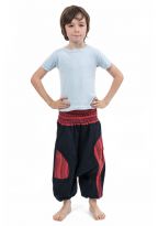 Sarwel elastique enfant noir rouge Pataya face
