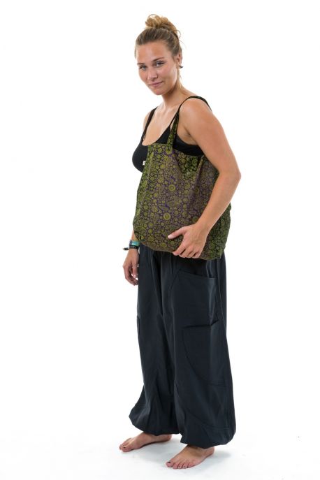 Sac tote bag coton imprime hippie indian ethnic chic accessoire