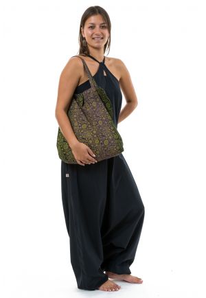 Sac tote bag coton imprime ethnic cachemire