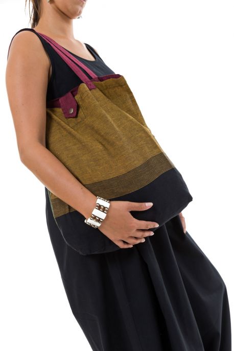 Sac tote bag coton vert jaune rouge Xaymaica