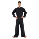 Chemise noire Rodi coco et col mao