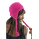 Bonnet rose indien pure laine et polaire douce du Nepal