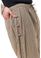 Pantalon relax zen boutons coton leger Gobarah