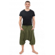 Sarouel trois quarts bermuda homme Kaki Cool