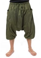 Sarouel trois quarts bermuda homme Kaki Cool