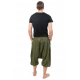 Sarouel trois quarts bermuda homme Kaki Cool