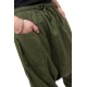 Sarouel trois quarts bermuda homme Kaki Cool