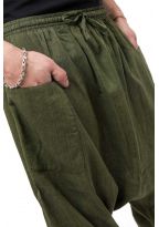 Sarouel trois quarts bermuda homme Kaki Cool